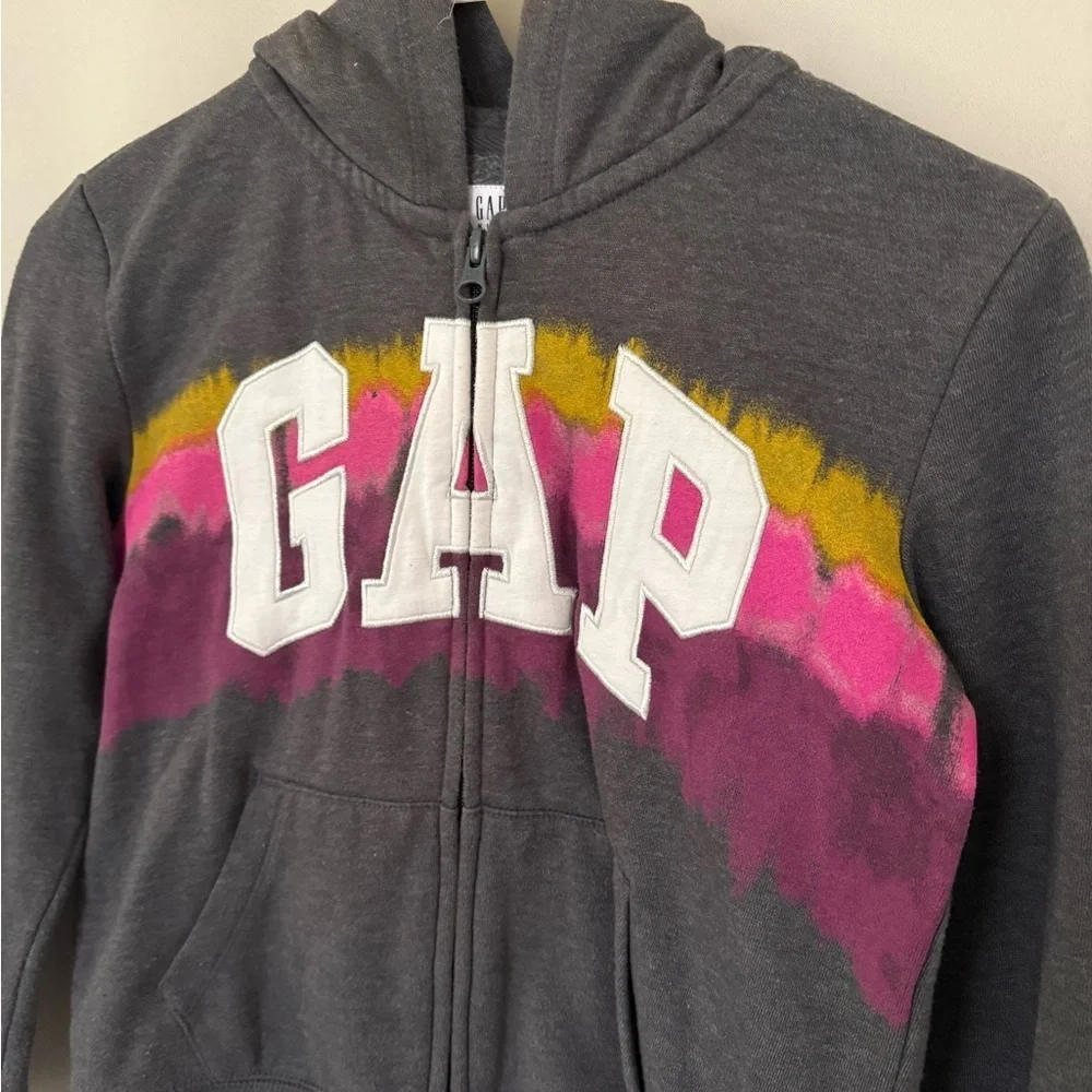 Gap Kids‎ Girls Large Grey Full Zip Up Hoodie Sweatshirt